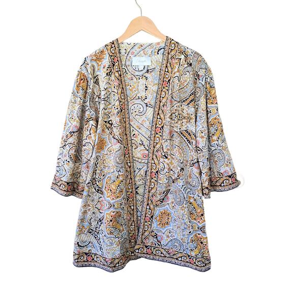 CLEOBELLA Evereve Kaleidoscope Wrap Kimono Top Size XS/S Beachy Boho - Picture 8 of 11